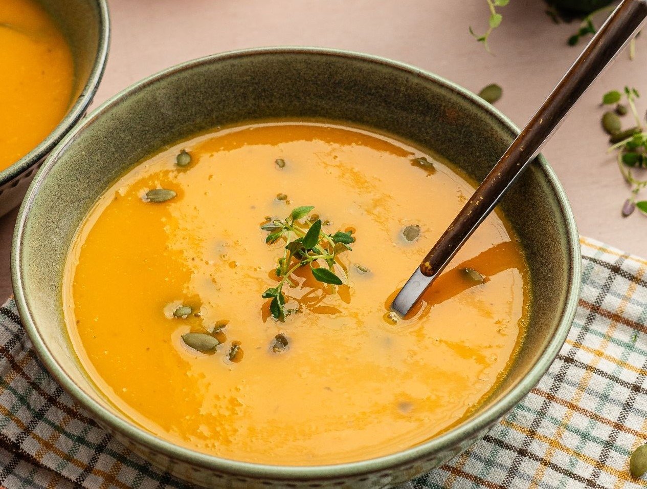 Sopa de Abóbora com Gengibre e Toque Especial