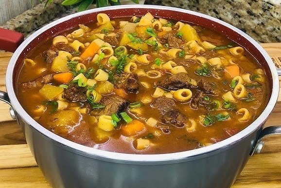 Sopa de Carne com Legumes à Moda Caseira fácil 5 (10)