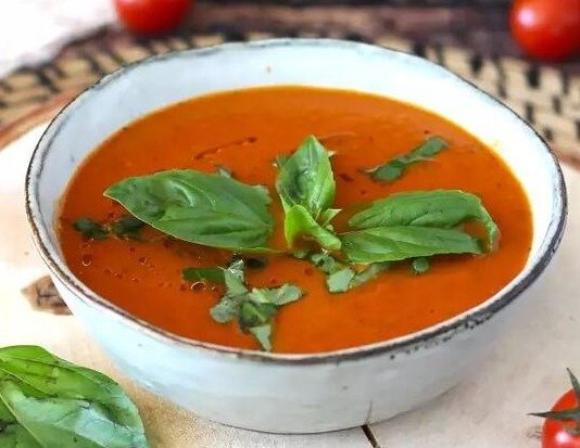 Sopa de Tomate Cremosa com Manjericão fácil 5 (8)