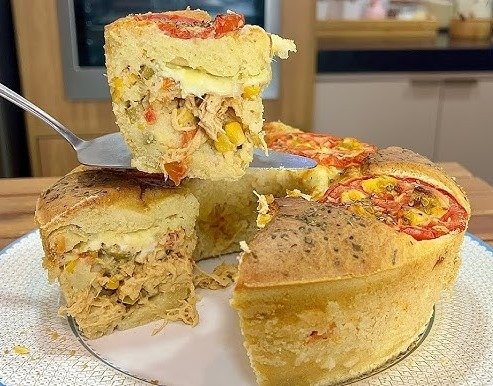 Torta Salgada Natalina com Recheio Cremoso 5 (10)