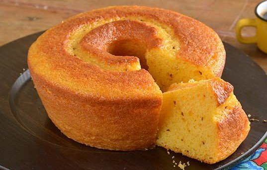 Bolo de Fubá com Laranja no Liquidificador