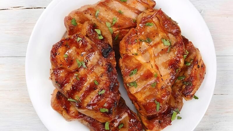 Febras de porco grelhadas Prato principal fácil 5 (8)