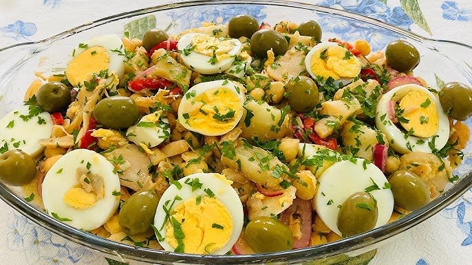 Salada de Bacalhau Fresca para Ceia