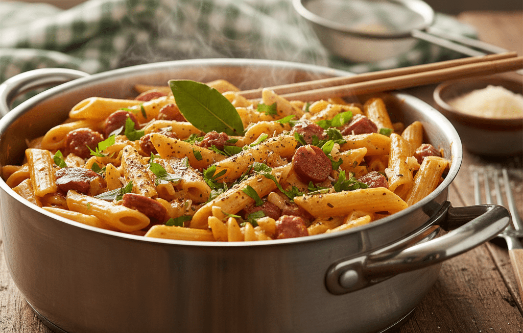 Almoço de 15 Reais Macarrão Cremoso ,Uma Panela Só