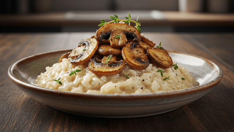 Arroz de Cogumelos Cremoso: Técnica de Uma Panela Só 5 (14)