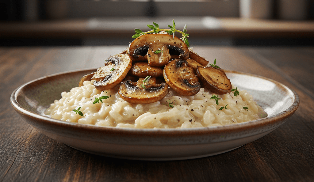 Arroz de Cogumelos Cremoso: Técnica de Uma Panela Só