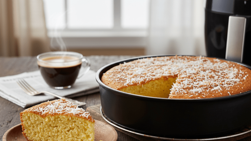 Bolo Mandioca com Coco na Air Fryer: Receita Fácil 5 (10)