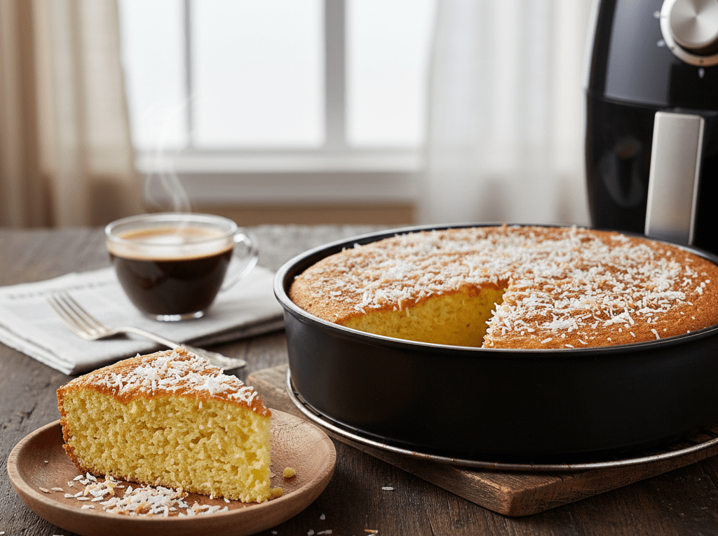 Bolo Mandioca com Coco na Air Fryer: Receita Fácil
