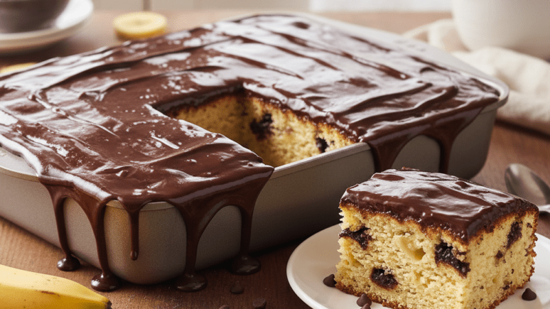 Bolo de Banana com Cobertura de Chocolate: Receita Fofinha 5 (12)