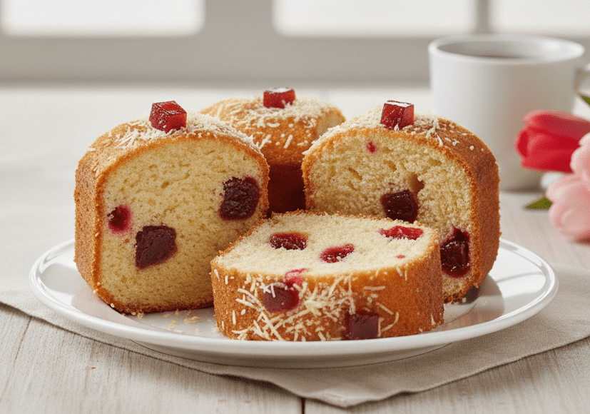 Bolo de Iogurte com Goiabada Receita para Café Tarde!