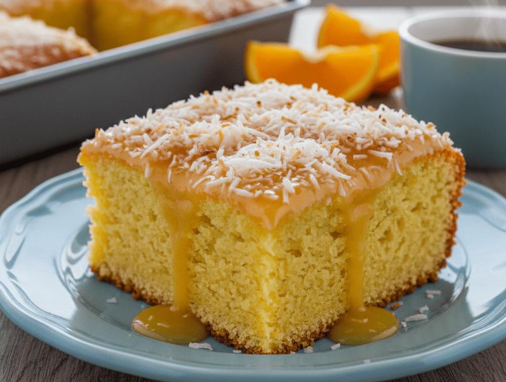 Bolo de Laranja com Coco de Liquidificador: Receita Fácil