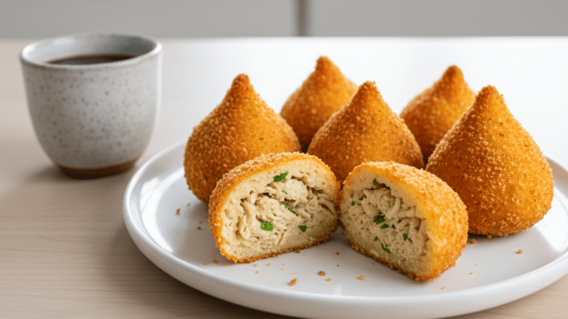 COXINHA DE BATATA DOCE: A RECEITA FIT CROCANTE DELICIOSA DO MUNDO! 5 (12)