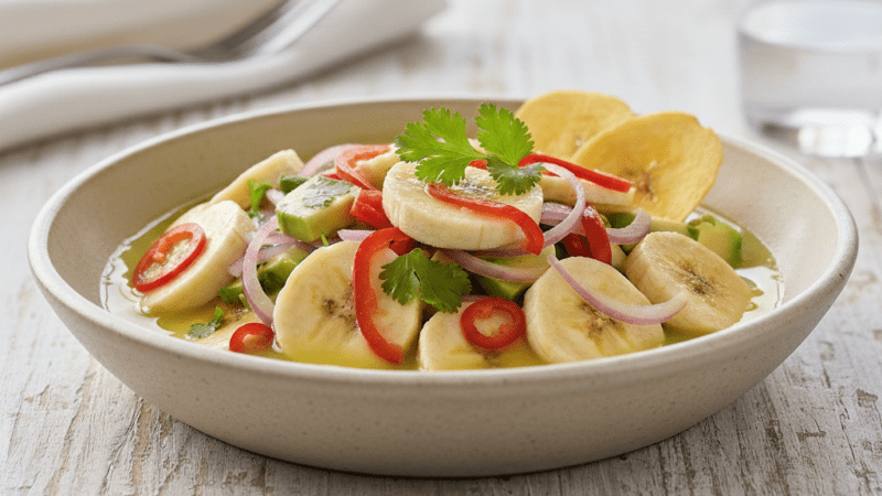 Ceviche de Banana da Terra: Receita Refrescante e Vegana 5 (8)