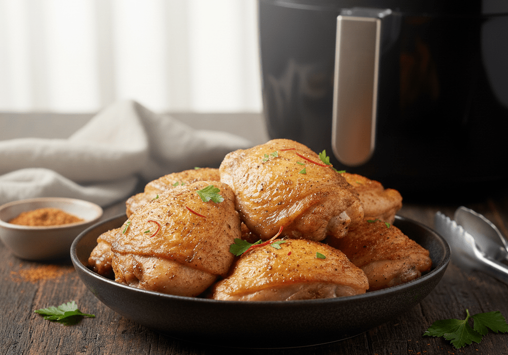 Como Fazer Coxa de Frango Air Fryer Crocante Suculenta
