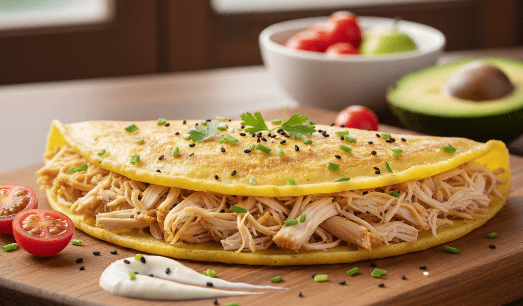 Crepioca Simples e Rápida no prato