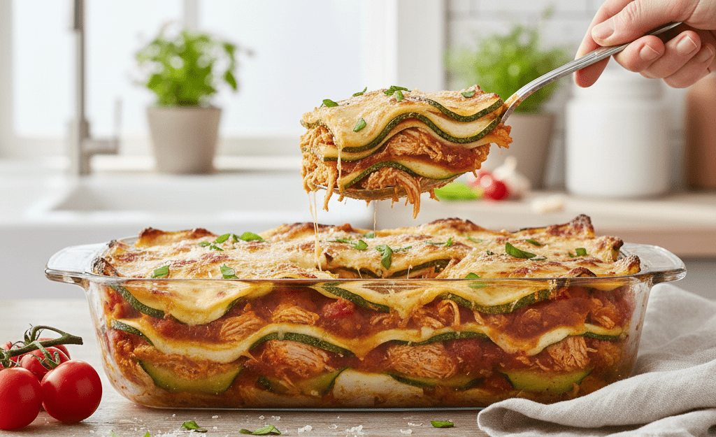 Como Fazer Lasanha de Abobrinha com Frango.