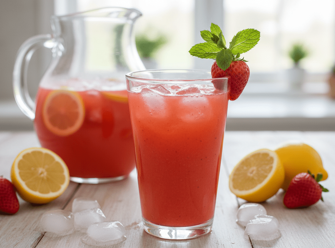 Limonada Suíça de Morango Cremosa