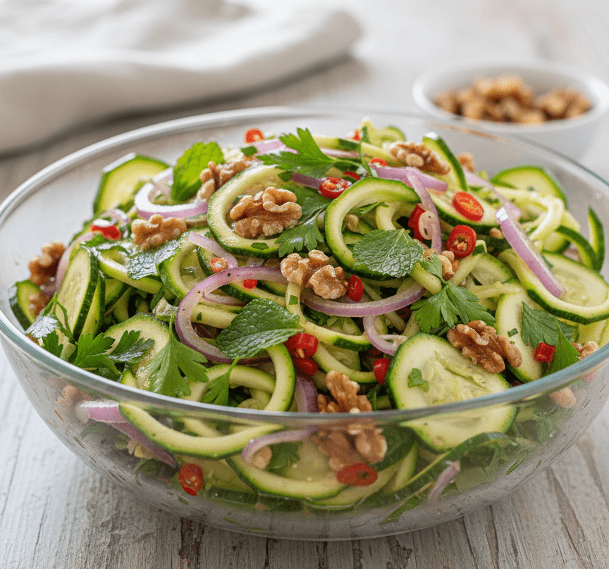 Como Fazer Salada de Abobrinha Menina: fit Pronta em 5 Minutos