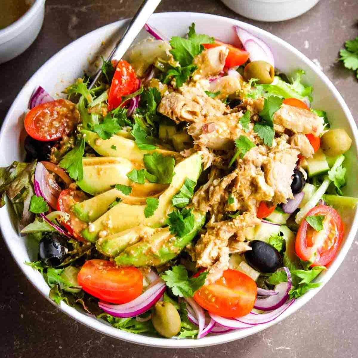 Salada de Cavala Fácil Nutritiva e Leve