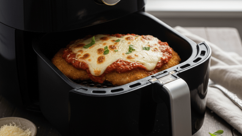 Frango à Parmegiana na Air Fryer: Receita Crocante e Suculenta! 5 (19)