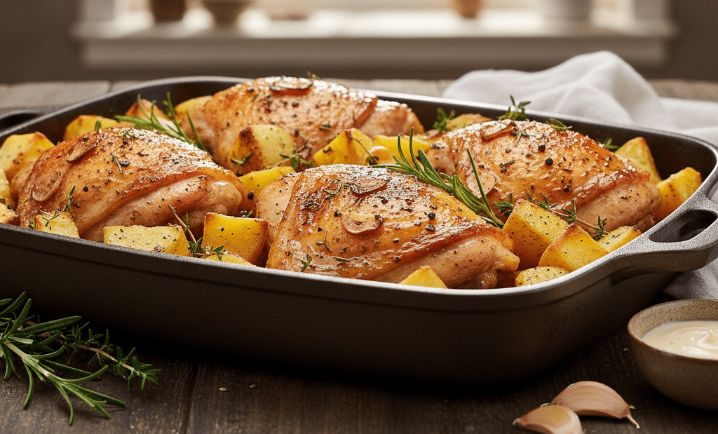 Frango na Maionese de Forno: Segredo Sobrecoxa Suculenta