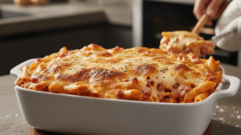 Macarrão de Travessa Cremoso: Receita Mais Rápida para Almoço 5 (11)