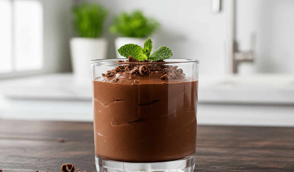 Mousse de Chocolate Fit 2 Ingredientes: Saudável  Pronto em 5 Minutos