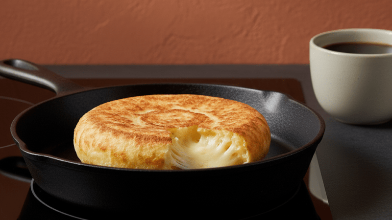 PÃO DE QUEIJO FRIGIDEIRA 3 INGREDIENTES PRONTO 5 MINUTOS 5 (15)