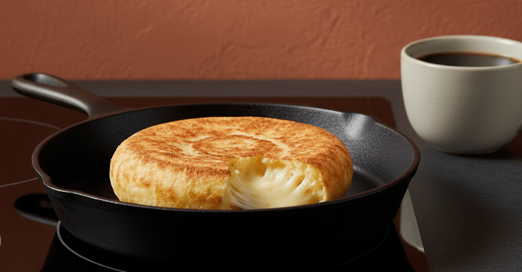 Pão de Queijo de Frigideira 3 Ingredientes: Pronto em 5 Minutos