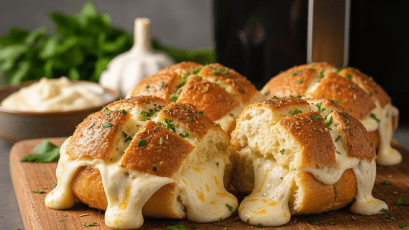 Pão de Alho na Air Fryer Receita Suculenta  Rápida 5 (11)