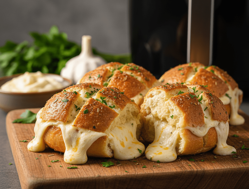 Pão de Alho na Air Fryer Receita Suculenta  Rápida