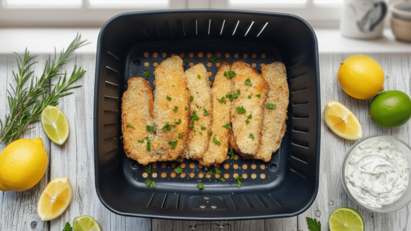 Peixe Empanado na Air Fryer Crocante: Receita Fácil Saudável 5 (24)