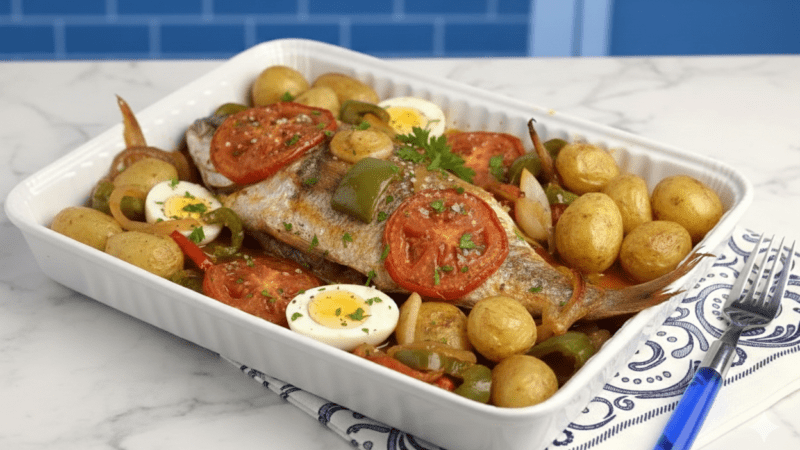 Peixe à Portuguesa no Forno: Receita Tradicional, Suculenta e Fácil! 5 (12)