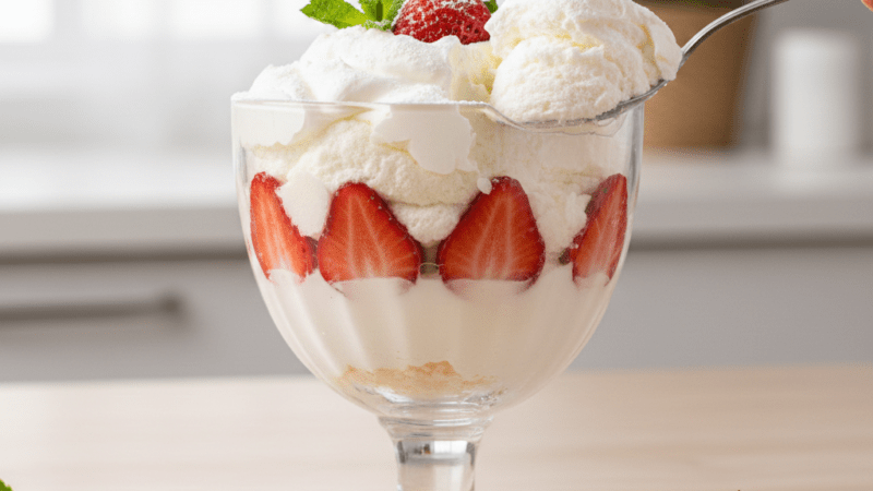 SOBREMESA NUVEM GELADA: SEM FOGO, PRONTA 5 MINUTOS! 5 (12)