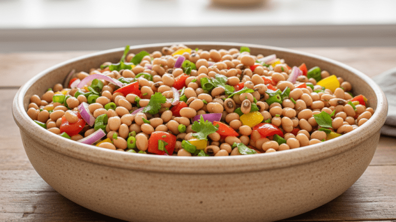 Salada de Feijão Fradinho Completa: Receita Mais Gostosa Refrescante 5 (15)
