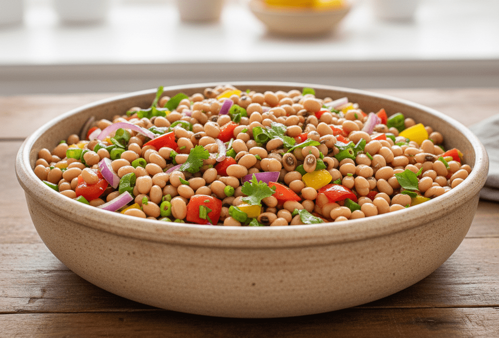 Salada de Feijão Fradinho Completa: Receita Mais Gostosa Refrescante