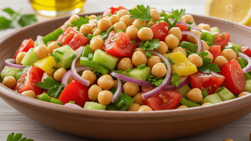 Salada de Grão-de-Bico Para Perder Peso: Receita Saudável Fácil! 5 (15)