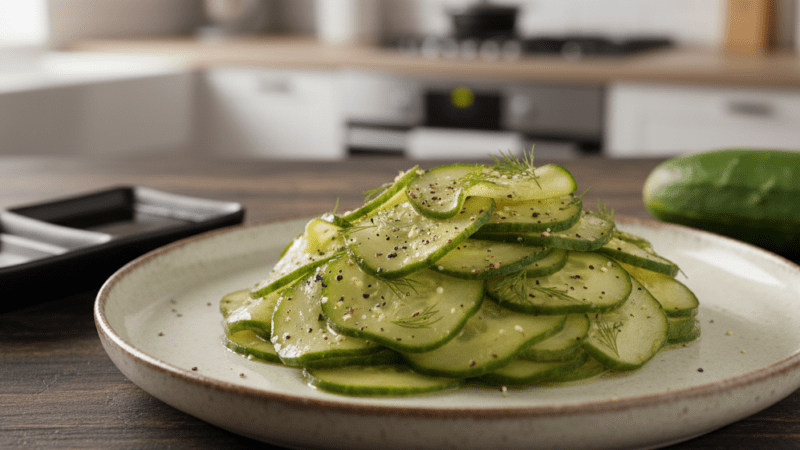Salada de Pepino Coreana Viral: Refrescante, Crocante e Saudável 5 (18)