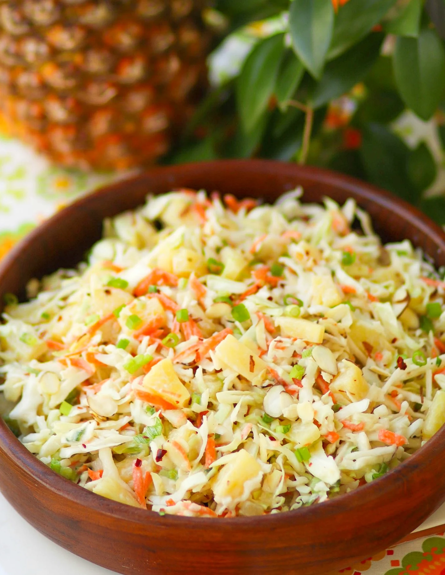 Salada de Repolho com Abacaxi Agridoce Simples