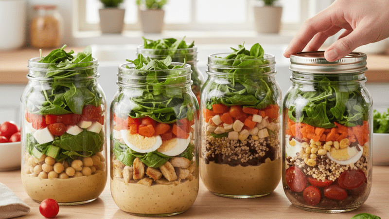 Salada Pote para Semana: Como Montar e Conservar Fresquinha 5 (18)