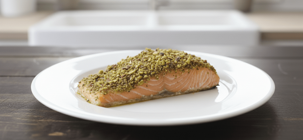 Salmão com Crosta de Pistache Gourmet
