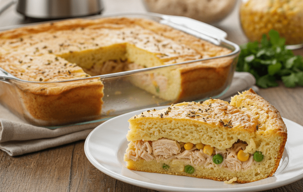 Torta de Liquidificador de Frango Fofinha