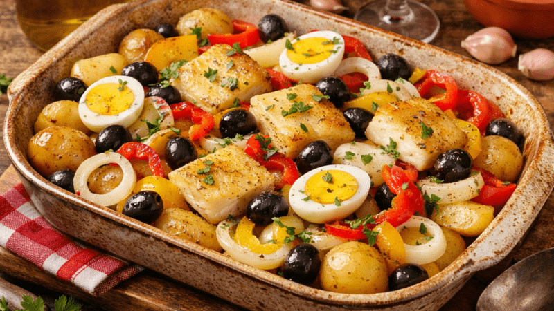 Bacalhoada Tradicional de Forno Receita Simples e Suculenta