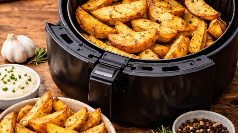 Batata Rústica na Air Fryer : Segredo para não murchar!