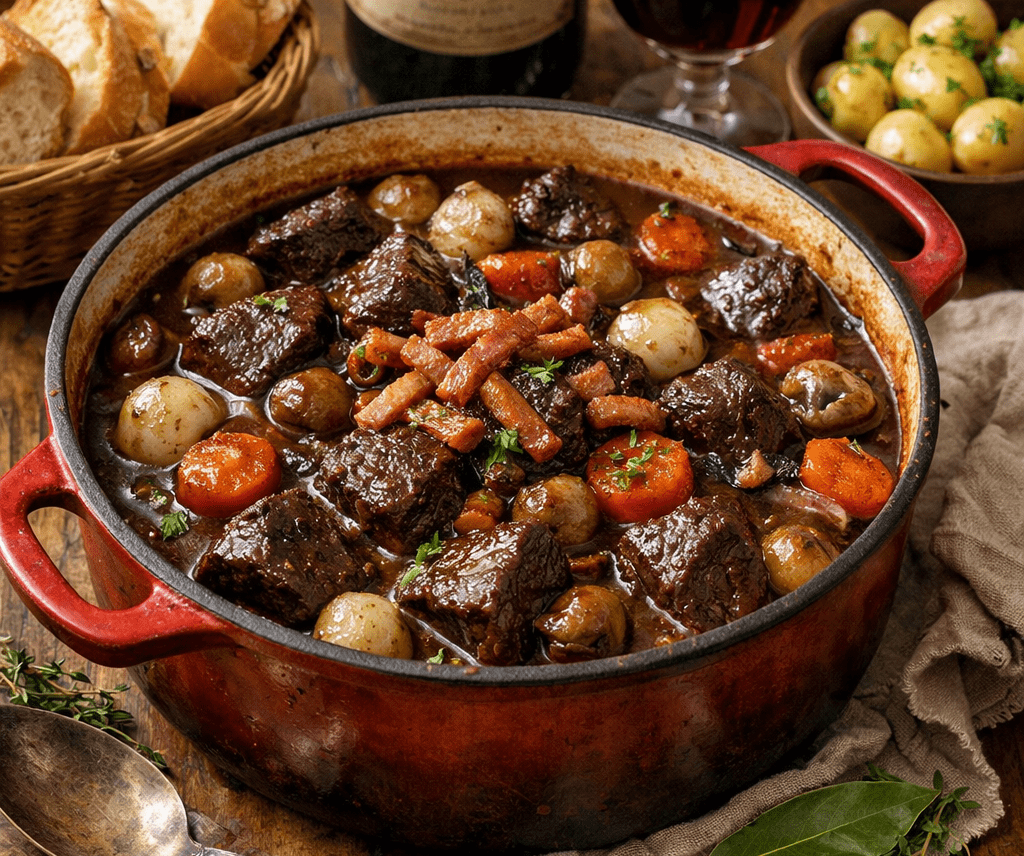 Boeuf Bourguignon Tradicional: A Receita Original Francesa