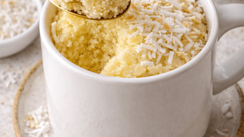 Bolo de Caneca de Coco Fit (Sem Trigo e Sem Leite) 5 (14)