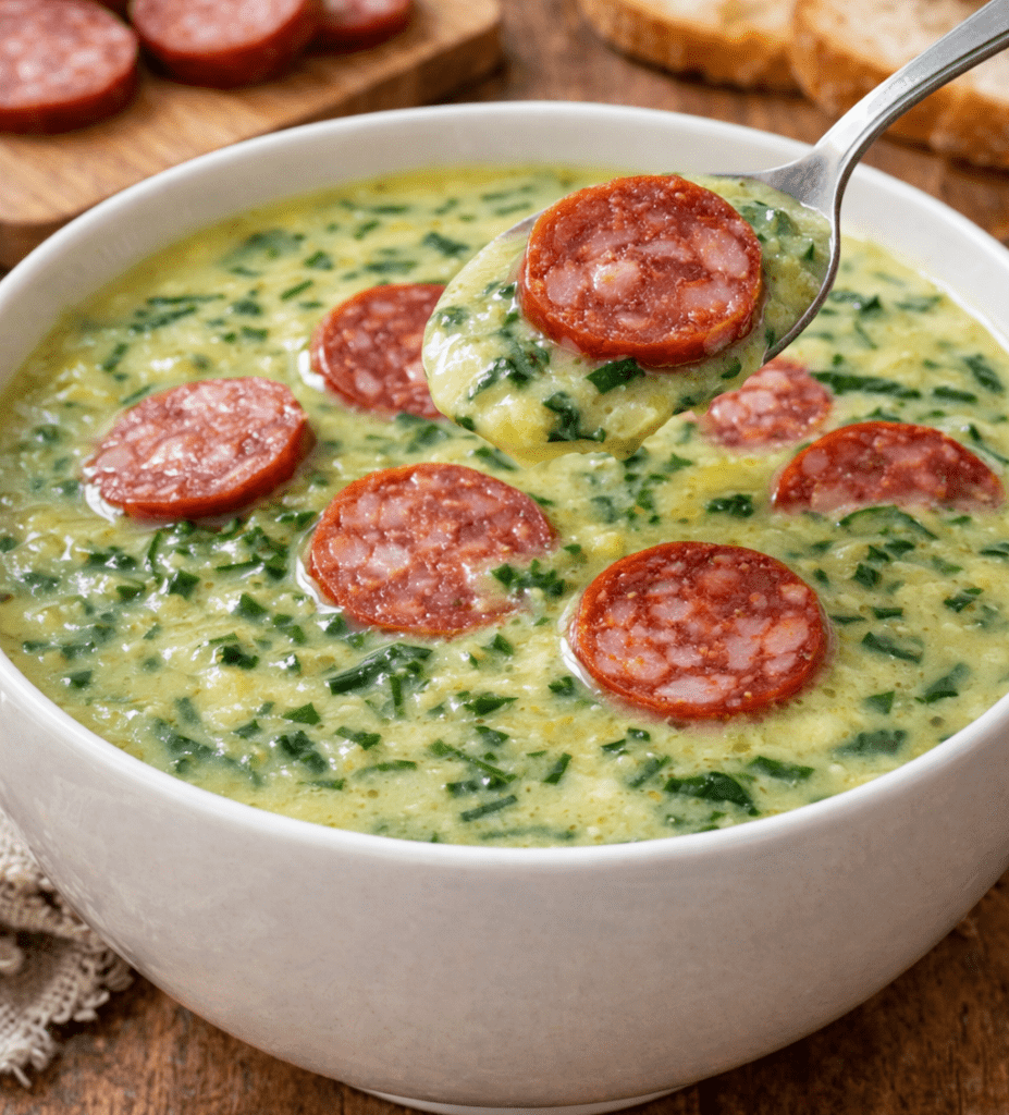 Caldo Verde Tradicional com Paio (Cremoso e Rápido)