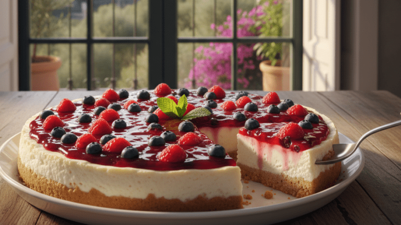 Cheesecake de Frutos Vermelhos: Sobremesa Perfeita para Qualquer Ocasião 5 (18)