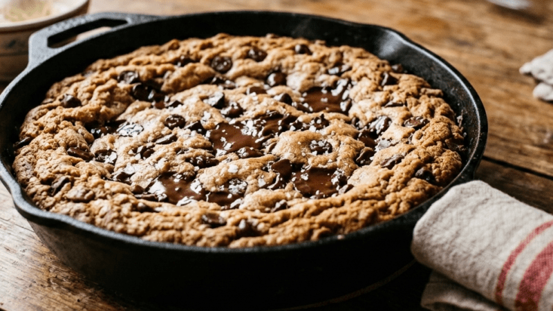 Cookies de Frigideira Gigante com Gotas de Chocolate 5 (40)