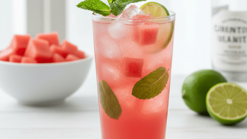 Drink de Gin Melancia, Água de Coco: Receita Refrescante 5 (11)